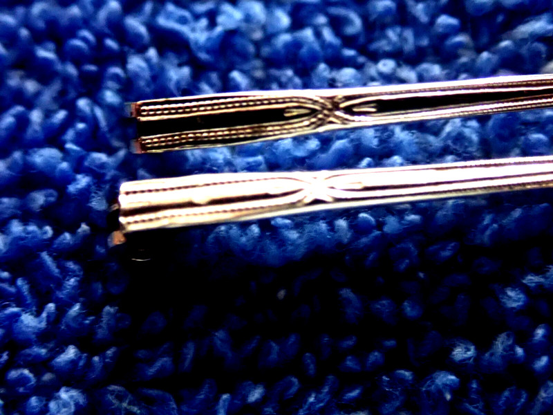 SCARCE BAUSCH & LOMB RHODIUM 125 mm DOUBLE BARREL TEMPLES NEW 1910-40 FRAMES! gallery