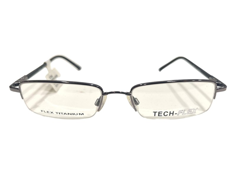 Tech Flex Titanium Mens Eyeglasses 1602 Gun Metal Size 52-18-135