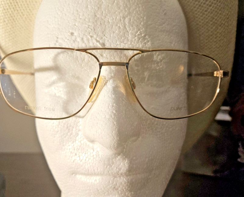 New Vintage Jaguar 3455-009 gold 61-16 Pure Titianium FMG Eyewear/ Ireland SALE!