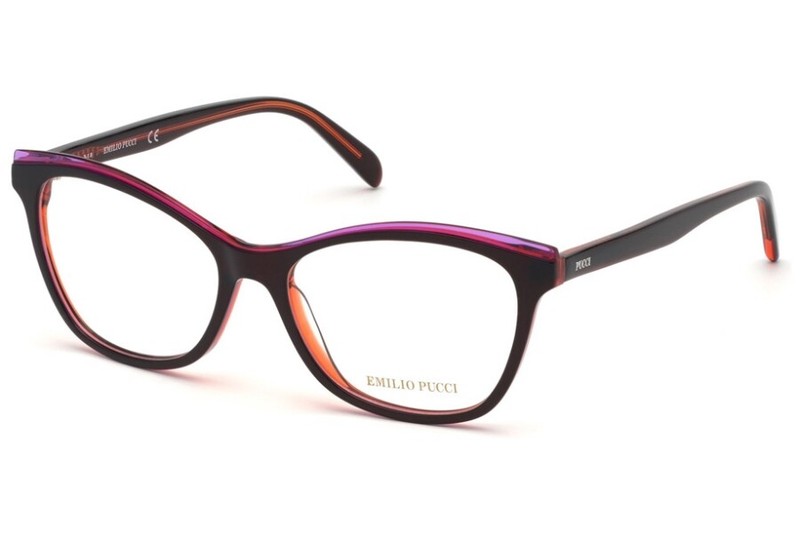 Emilio Pucci EP5098 071 Bordeaux Plastic Optical Eyeglasses Frame 54-16-140