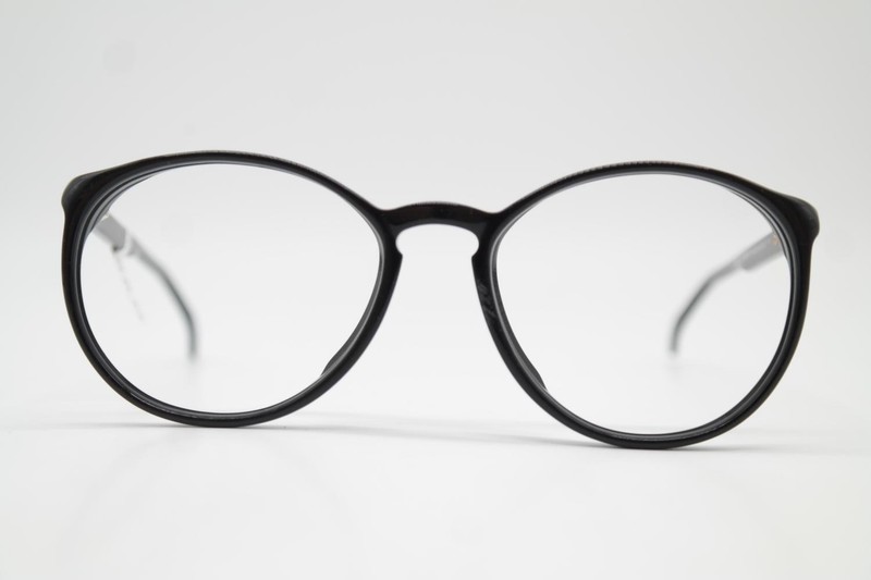 Vintage Glasses Flair 108 Black Gold Oval Eyeglass Frame