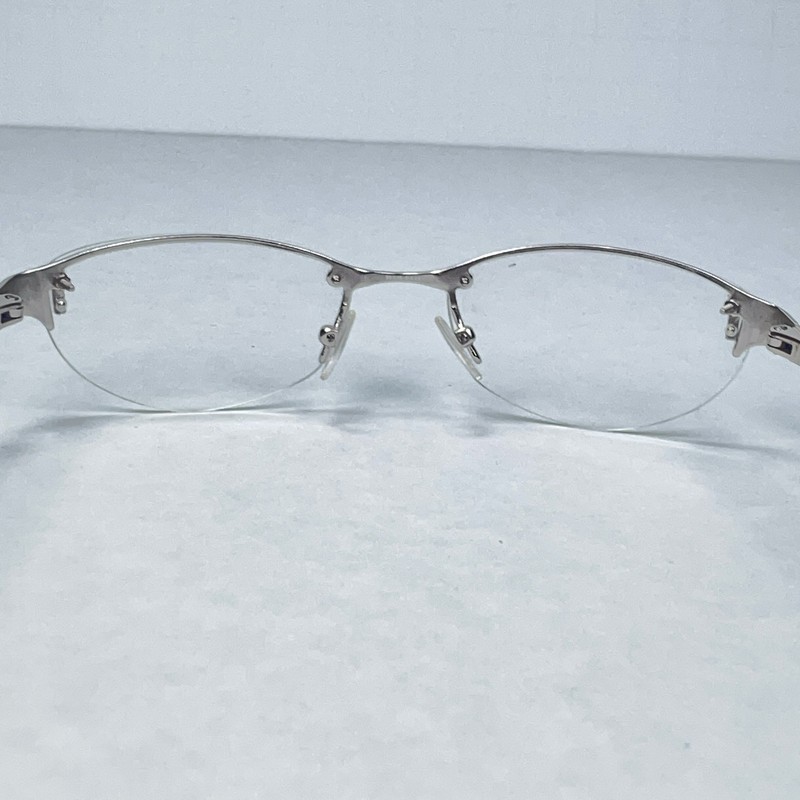 Yves Saint Laurent Eyeglasses Frames YSL 2038 YB7 Silver Half Rim 140 Italy gallery