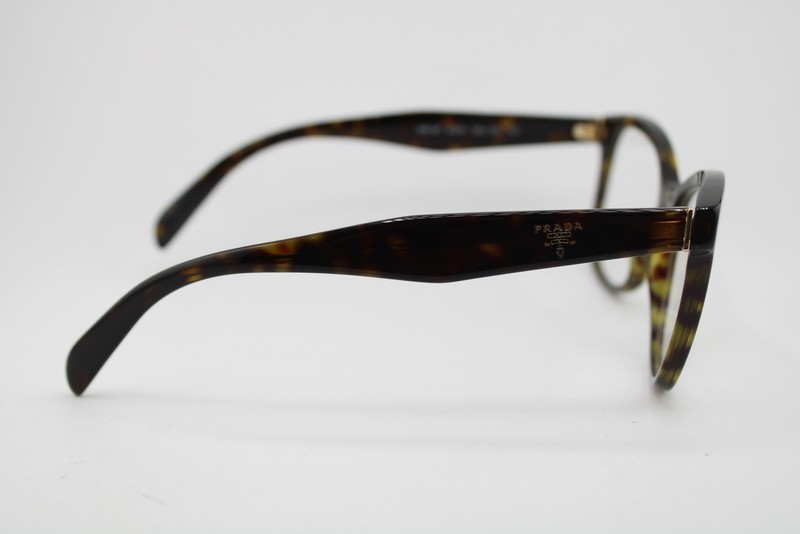 NEW PRADA VPR 12T 2AU-1O1 BROWN HAVANA GOLD AUTHENTIC EYEGLASSES 51-17 gallery