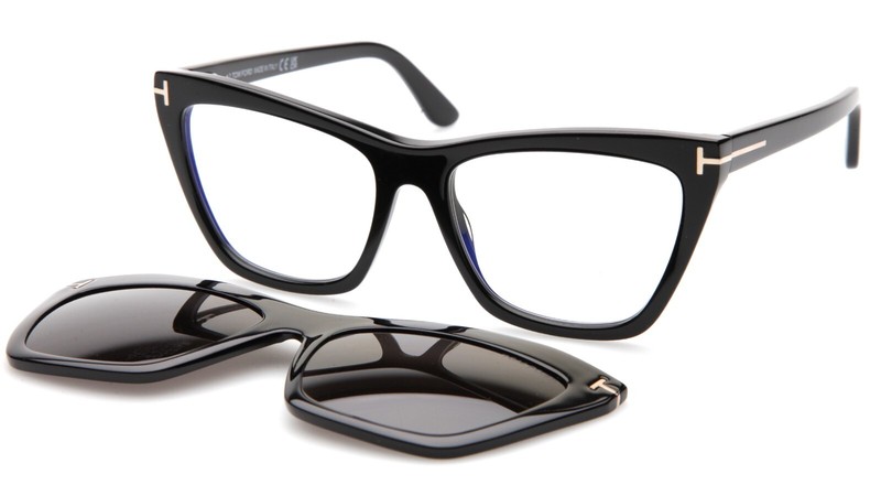 NEW TOM FORD TF5971-B ECO 001 Black Eyeglasses Frame 54-17-140mm B44mm Italy