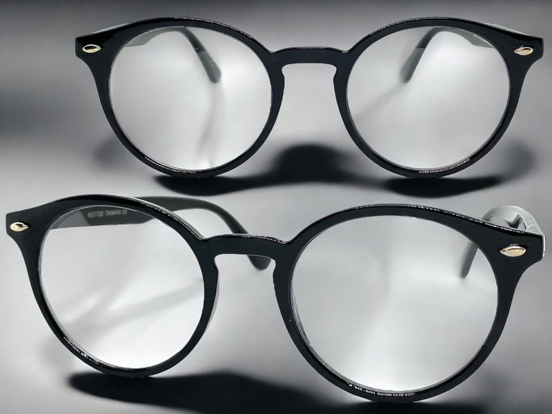 Classic Sophisticated Artsy Vintage 50s Retro Clear Lens EYE GLASSES Black Frame