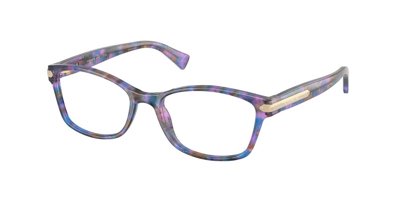 COACH HC6065 5288 Purple Confetti Tortoise Demo Lens 53 mm Women’s Eyeglasses