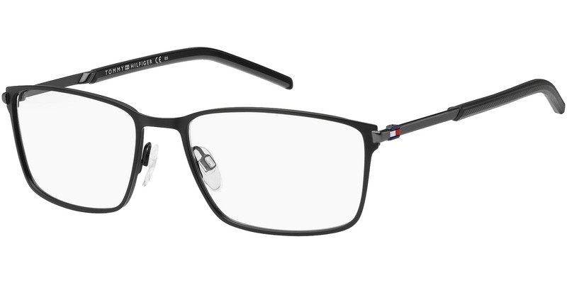 Tommy Hilfiger Men’s Matte Black Square Eyeglass Frames TH1991 0003 18