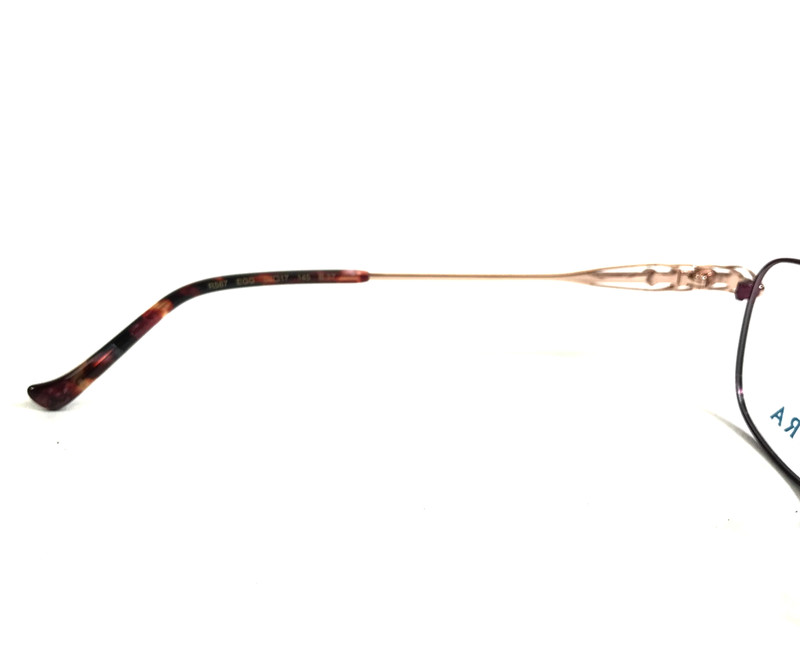 Tura Eyeglasses Frames R587 EGG Eggplant Purple Rose Gold Crystals 54-17-145 gallery