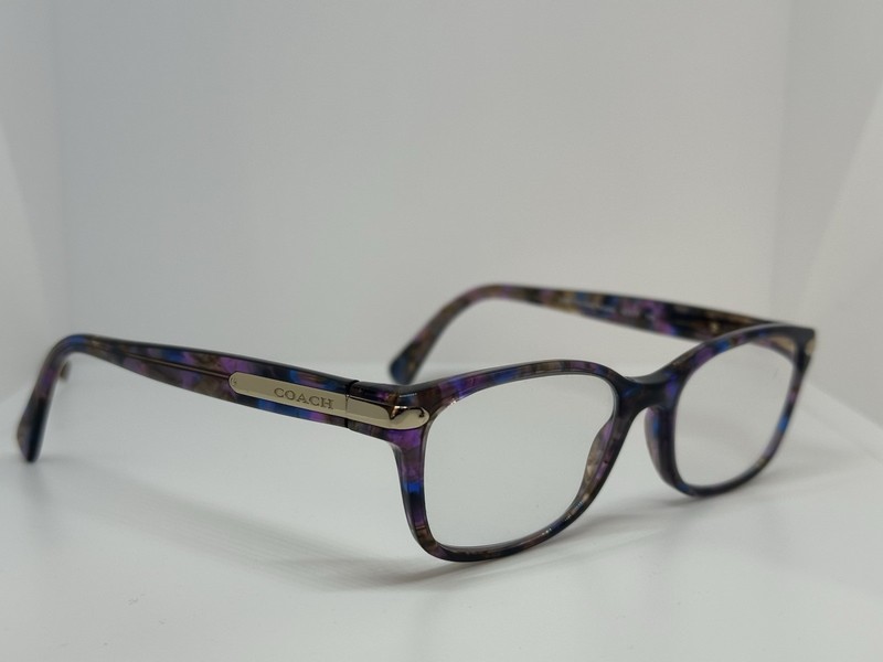 Coach Women’s Eyeglasses HC 6065 5288 Confetti Purple 49 17 135 Frames Only *