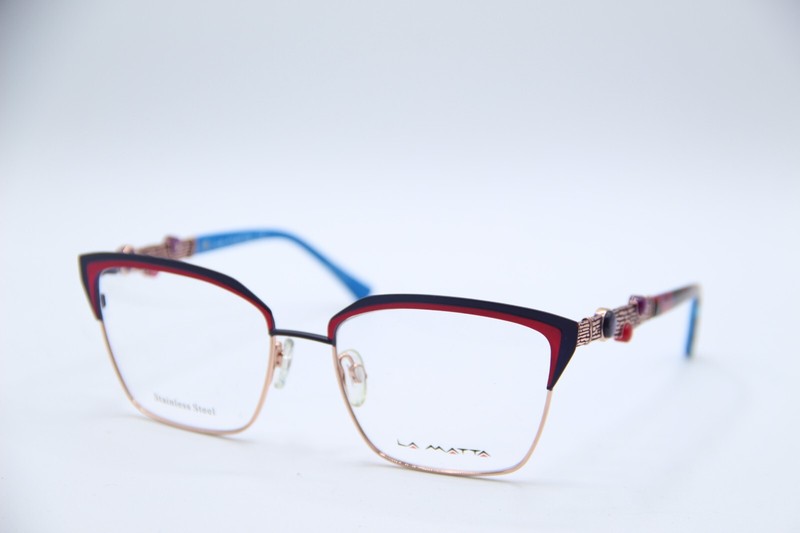 NEW LA MATTA LM 3305 COL. 1 PURPLE PINK BLUE AUTHENTIC FRAMES EYEGLASSES 55-17