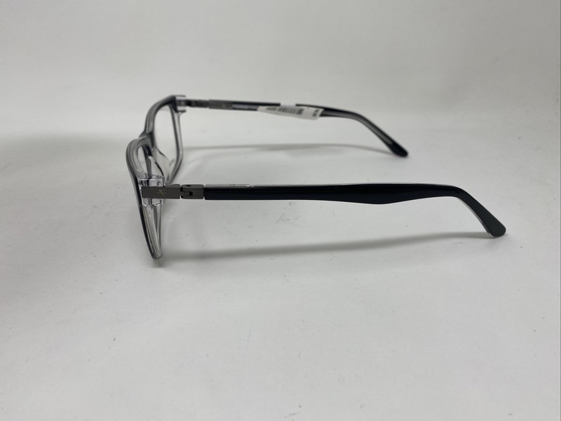 FATHEADZ EYEWEAR THE GRIND FH 00192 BLACK ON CRYSTAL 180 FLEX HINGE LARGE W550 gallery