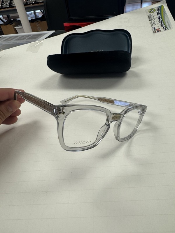 Gucci gg0184O 005 Crystal New Authentic Eyeglasses