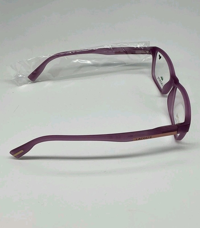Lacoste L3650 Youth Eyeglasses 514 Purple Glow In The Dark 50‑13‑135 w/ Case gallery