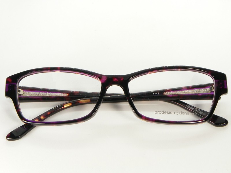 NEW PRODESIGN DENMARK 1749 4332 SHINY DARK BROWN /PURPLE EYEGLASSES 55-15-140mm gallery