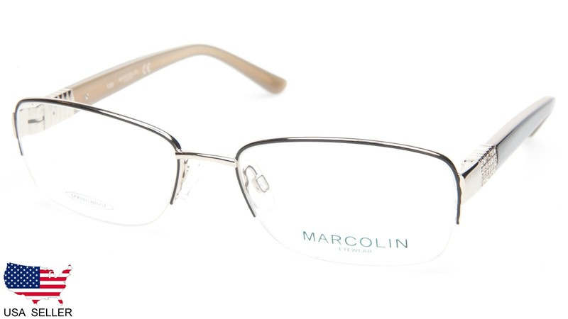 NEW Marcolin MA7327 GRACE 081 BLACK EYEGLASSES GLASSES FRAME 54-17-135 B33mm