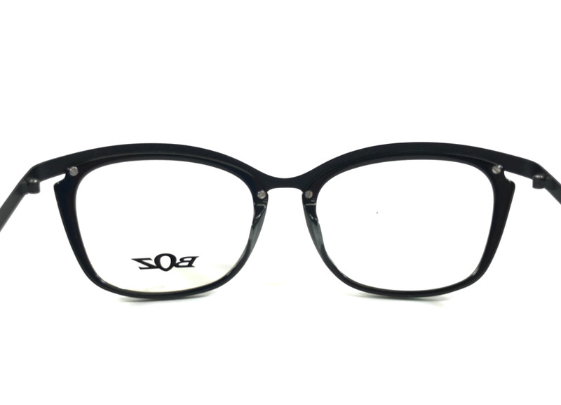 BOZ Eyeglasses Frames DALY 4500 Green Patchwork Black Cat Eye Full Rim 51-18-140 gallery