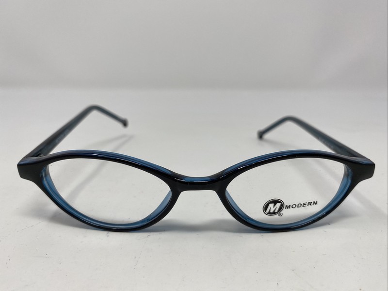 Modern NEON BLUE 45-19-140 Dark Blue Plastic Full Rim Eyeglasses Frame &H33