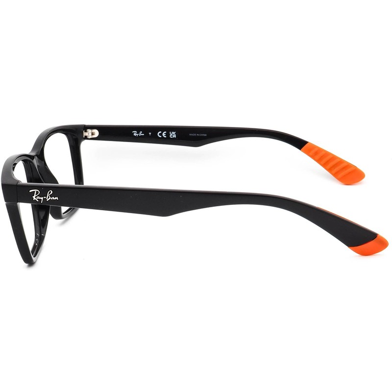 Ray-Ban Eyeglasses RB 7025 5417 Polished Black Square Frame 55[]17 145 gallery