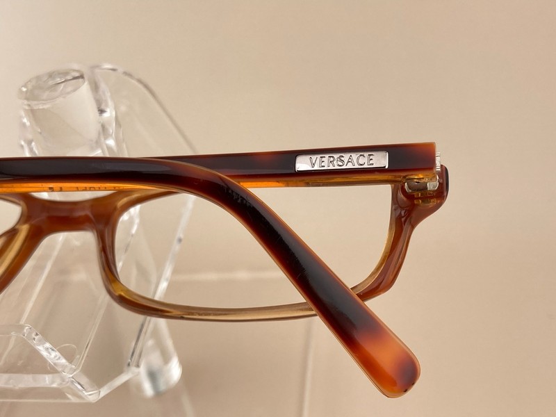 Versace Eyeglasses Frame Mod 3019 306 Full Rim 49-16-135 Honey Brown Rectangular gallery