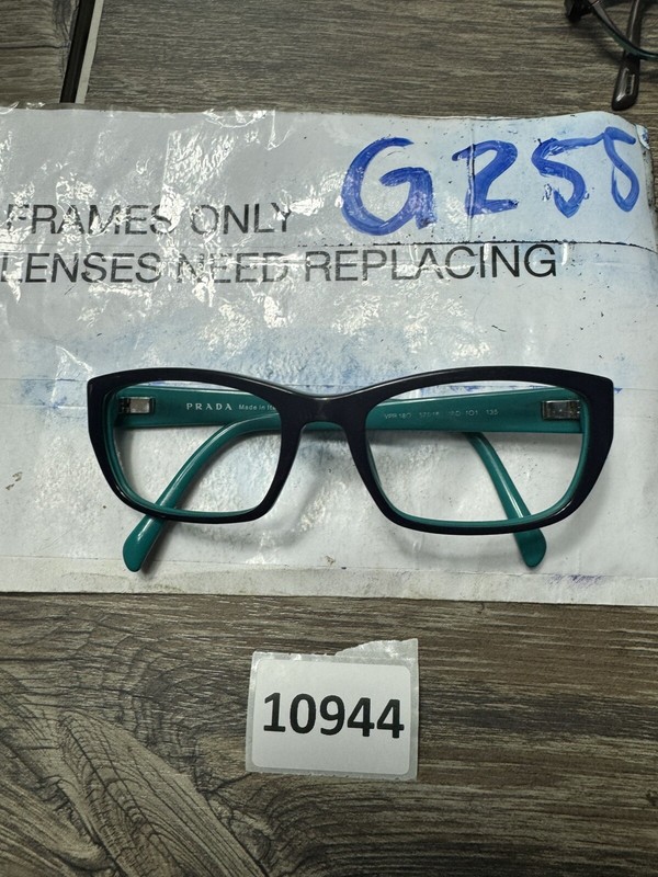 Prada VPR18O JAD-1O1 Eyeglasses Frames Only Navy/Blue/Green 52 [] 18 135
