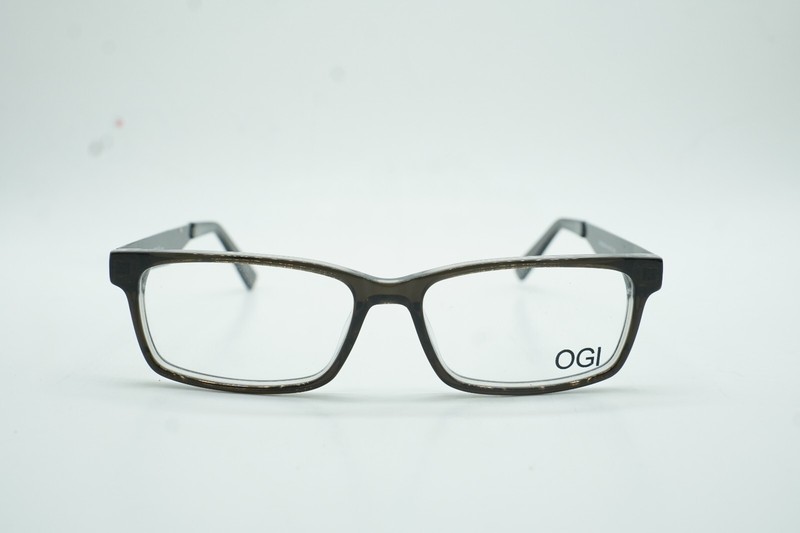 OGI OK335 2184 BLACK AND CLEAR AUTHENTIC DESIGNER EYEGLASSES 45-13 135 gallery