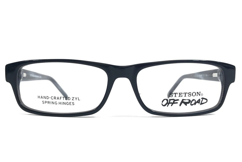 Stetson Eyeglasses Frames 5005 COL.021 Black Gray Horn Rectangle 53-15-135