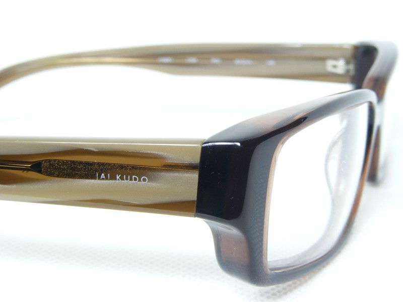 JAI KUDO 1759 1069 P03 TRANSPARENT BROWN /HORN EYEGLASSES GLASSES 52-15-140mm gallery