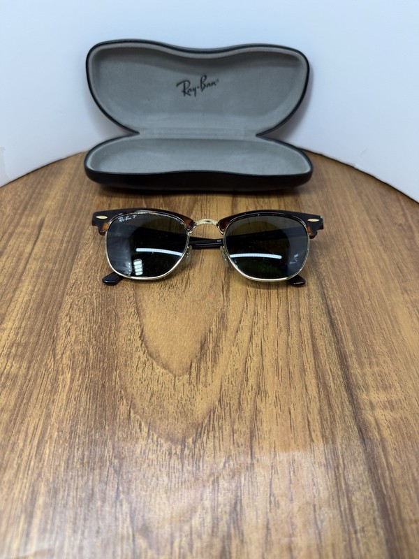 Ray-Ban Havana Gold Clubmaster Frames Only RB 3016 W0366 49-21 3N *READ