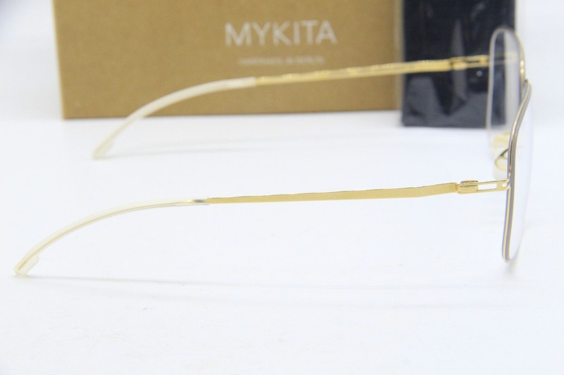 NEW MYKITA LITE NELLI COL. 013 GOLD AUTHENTIC EYEGLASSES W/CASE 57-15 gallery