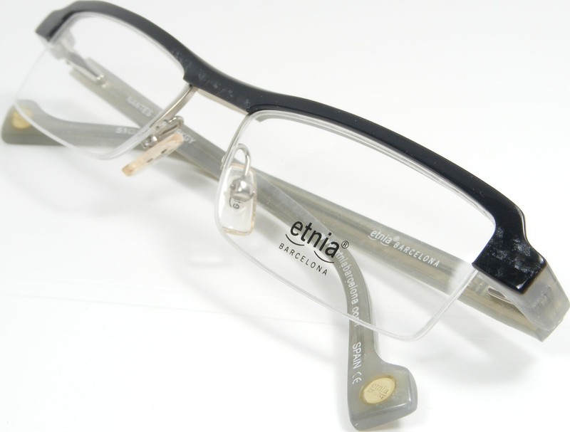 etnia BARCELONA Nantes BKGY Black Grey Eyeglasses Glasses Frame 51-18-135 NEW gallery