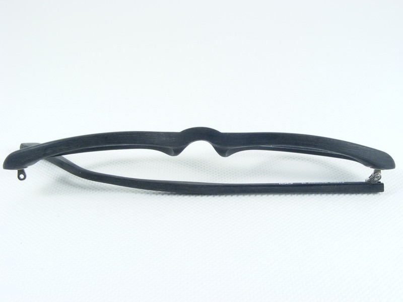 "FOR PARTS" OGI INNOVATION 7134 153 BRUSHED BLACK WOOD EYEGLASSES 49-17-140mm gallery