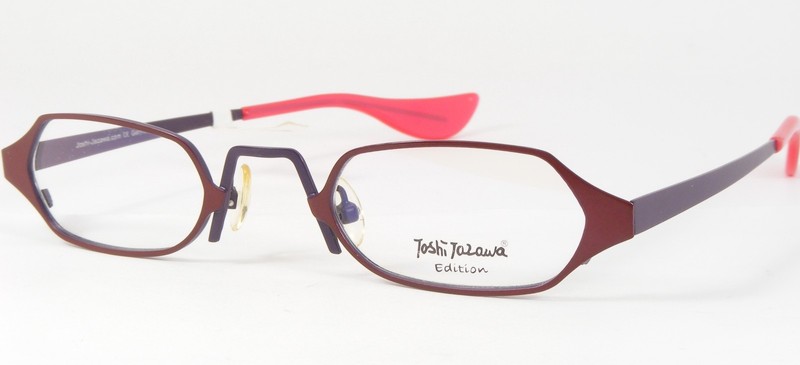 Vintage JOSHI JAZAWA 769 RD Red /Plum UNIQUE RARE EYEGLASSES 45-24-140