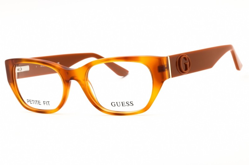 Guess GU50304 053 Blonde Havana 50mm Eyeglasses New Authentic