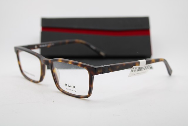 NEW KLIIK DENMARK 705 M412 HAVANA BROWN TORTOISE AUTHENTIC EYEGLASSES 51-18