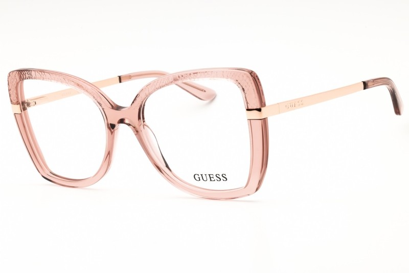 NEW Guess GU50245 057 Shiny Beige 54mm Eyeglasses