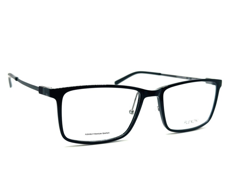 NEW FLEXON EP8009 001 BLACK MEN EYEGLASSES 56MM 18 145 gallery