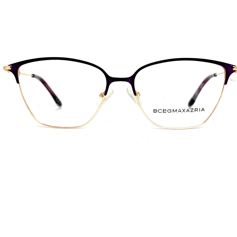 BCBGMAXAZRIA Henley Purple Rose Gold Eyeglasses Frame 54-15-135mm B40mm H13568
