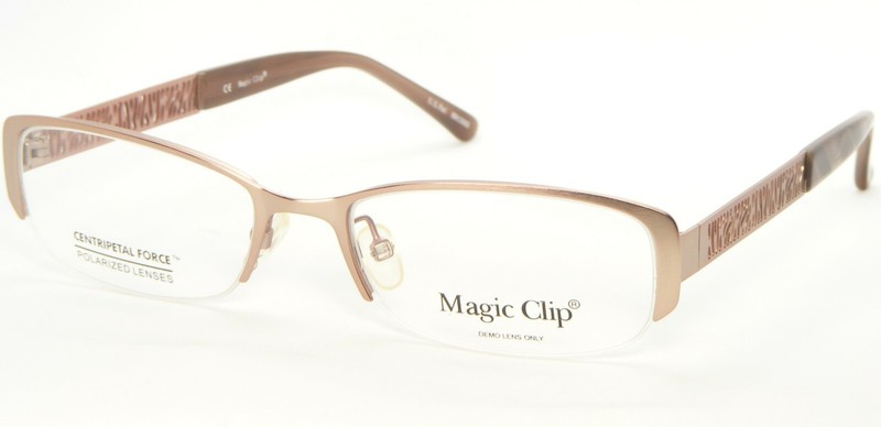 NEW Magic Clip M396 CH Champagne EYEGLASSES GLASSES METAL FRAME 53-17-135mm
