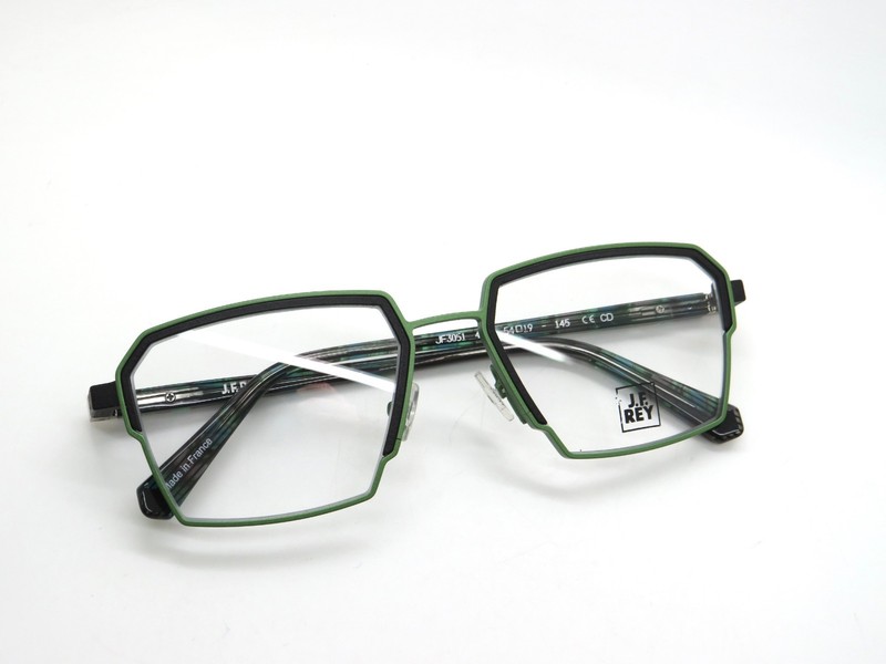 J.F. REY JF3051 4300 Green/Black 54mm Authentic Eyeglasses