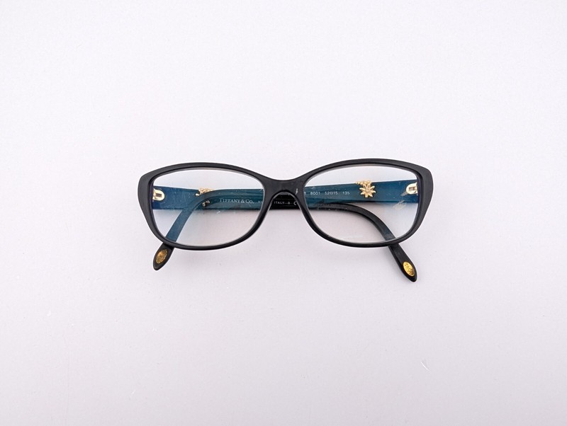 Tiffany & Co Eyeglasses, Frames Only, TF 2068-B 8001 Black, 52-15-135, Italy