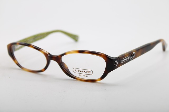 NEW COACH HC 6015 DELANEY 5031 HAVANA GREEN TORTOISE AUTHENTIC EYEGLASSES 50-16