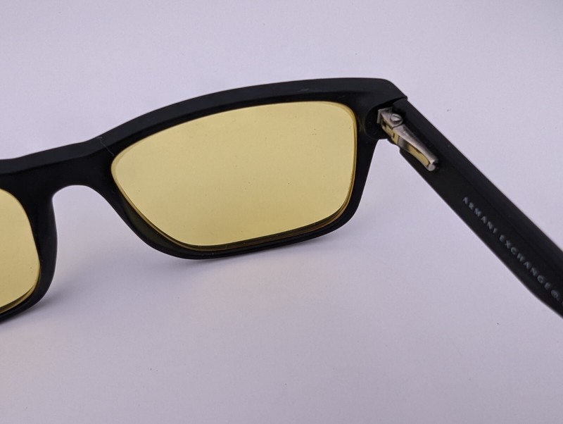 Armani Exchange Eyeglasses, Frames Only, AX 3016 8078 Black, 53-17-145, Brazil gallery