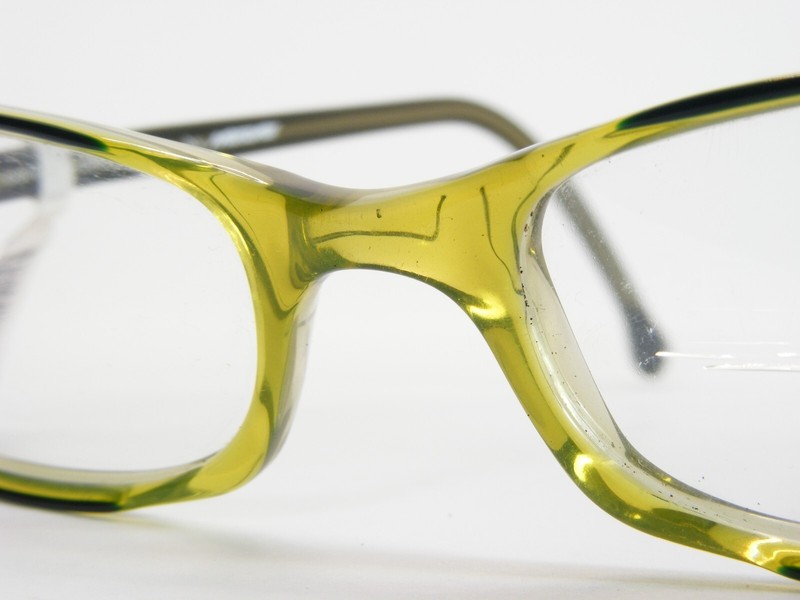 college design by MEITZNER 11 1606 TRANSPARENT GREEN RARE EYEGLASSES 50-18-140mm gallery