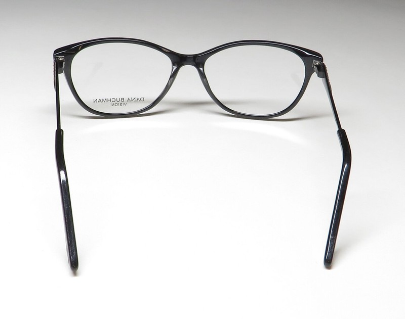 NEW DANA BUCHMAN SUSETTE EYEGLASSES BLACK FULL-RIM OVAL 51-15-135 WOMENS PLASTIC gallery