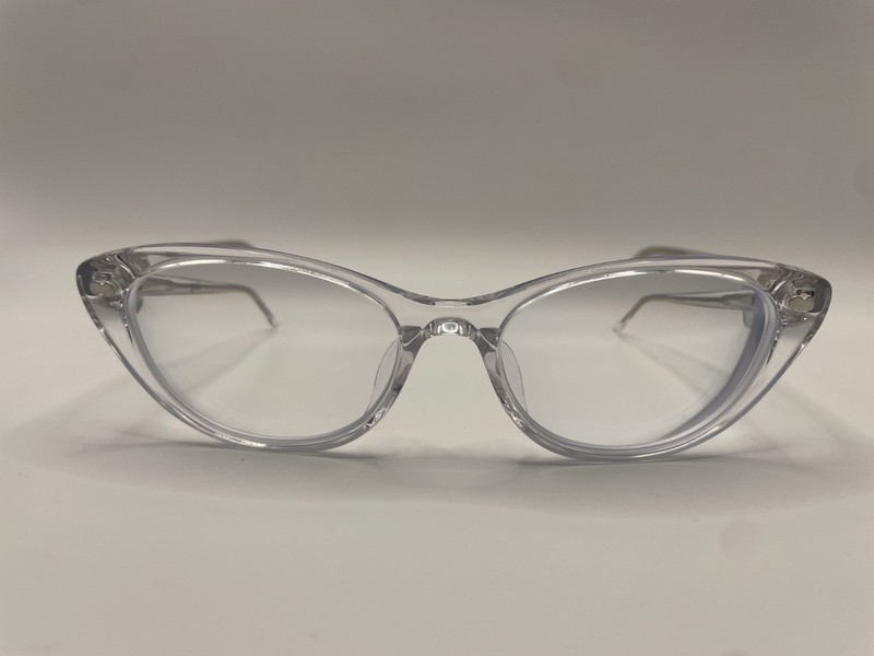 PAIR EYEWEAR THE ELLA 049 CLEAR EYEGLASS FRAMES 51-16-140 + 1 TOPPER W/CASE gallery