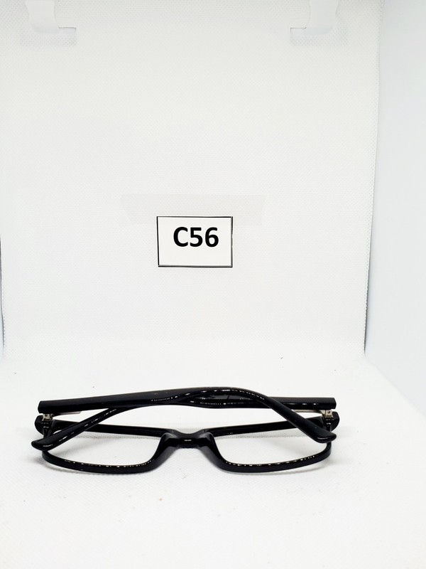 EYEGLASSES plastic full rim black academic 56-17 145 p8038 c1 gallery