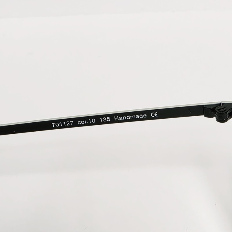 Ella Laguna Beach 701127 Women's Oval Glasses in Black w/ White Accent | 54mm gallery