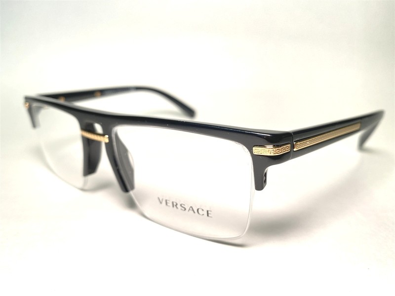 NEW Men’s Versace MOD VE3269 GB1 Eyeglasses Frames Black & Gold 53/19~145
