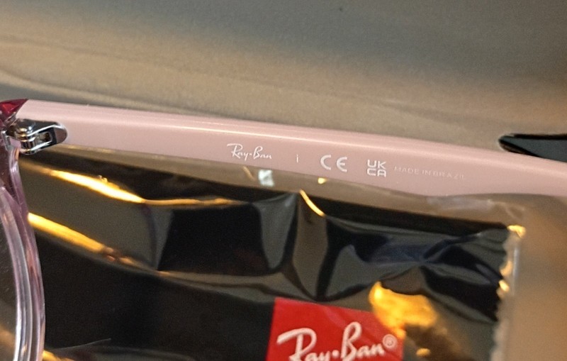 RAY-BAN RB 7046 8338 CLEAR PINK AUTHENTIC FRAMES EYEGLASSES 51-18 140 gallery
