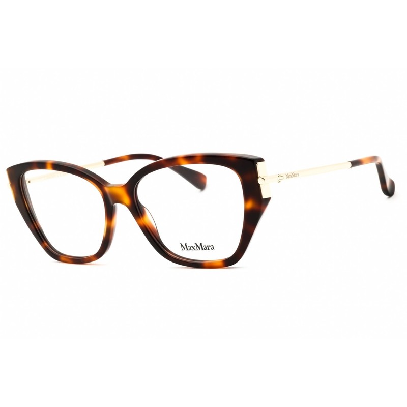 Max Mara Women’s Eyeglasses Dark Havana Acetate Cat Eye Full Rim MM5117 052